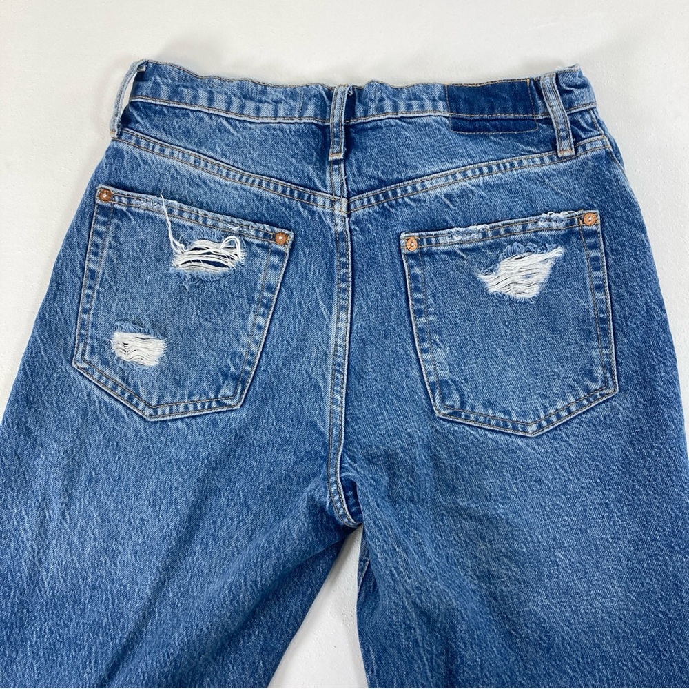 FREE PEOPLE WE THE FREE Jeans Women Distressed Size 27 Button Fly Raw Bohemian - Picture 11 of 16